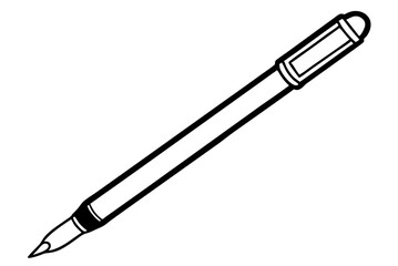 pen on white background