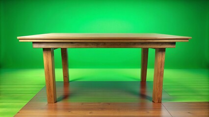 3D Animated Table Representation on Green Screen with High Depth of Field for Seamless Looping in 4K Resolution, Perfect for Modern Digital Presentations and Visual Content Creation
