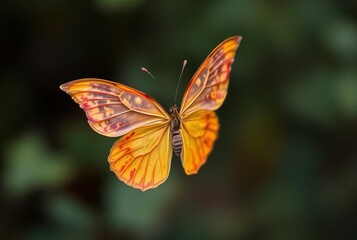 Leaf Butterfly A delicate butterfly with wings made of colorful