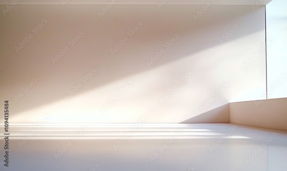 Poster minimalistic abstract soft light background for product display in clean indoor space
