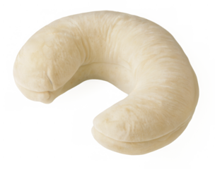 Close-up cashew nut light brown color has Single cut