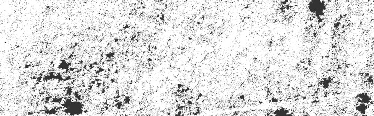 Fototapeta premium White old concrete wall grunge texture - wide banner format background with copy space for text. Grunge gray texture of chips, cracks, scratches. Soft white grunge. Distressed black grunge texture.