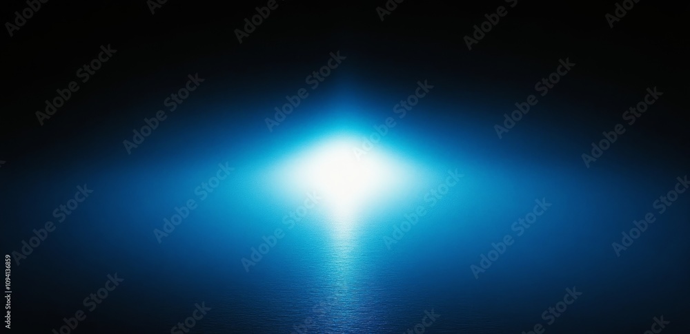 Poster blue gradient background glowing light abstract design minimalist serene texture effect