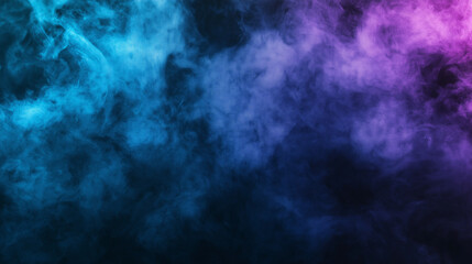 Blue and purple smoke abstract background