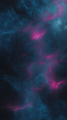 Obraz premium Dark abstract fog with pink and blue highlights