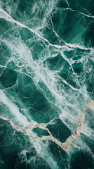 Deep green marble texture with intricate white veining
