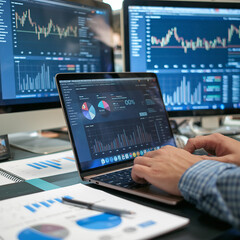 Real-Time Stock Market Analysis and Data Visualization on Multiple Screens