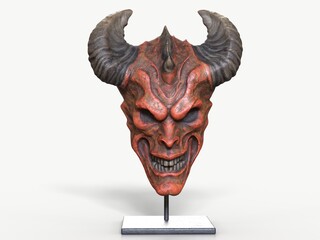 Demonic Horned Skull Mask