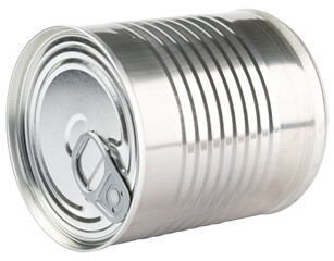 Can. Food sealed can. Steel and tin cans. Canned food. Metal container. Preserving can. Conserved...