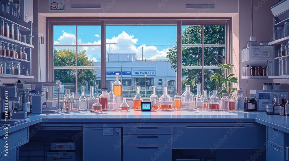 Poster laboratory with a view