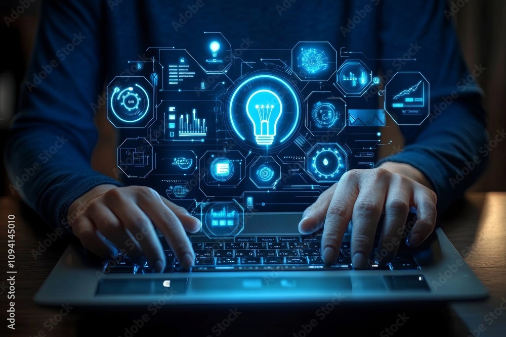 Poster e-learning technology for online education and training with ai-enhanced courses for skill developme