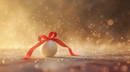 Elegant Christmas Scene with Gift Boxes and Baubles