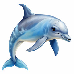 Obraz premium a dolphin on white background