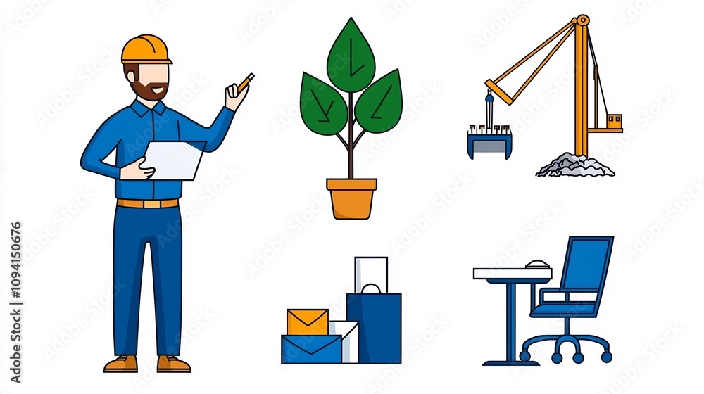 Poster Set of 15 workshop outline icons showcasing the concepts of teamwork training and partnership in a clean line style  This represents business growth and professional development through and guidance