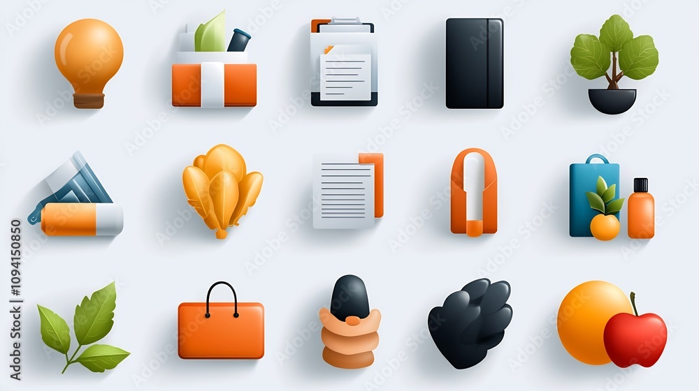 Leinwandbilder Set of clean and minimalist line style web icons representing various elements related to growth workshops including partnership mentorship and coaching concepts