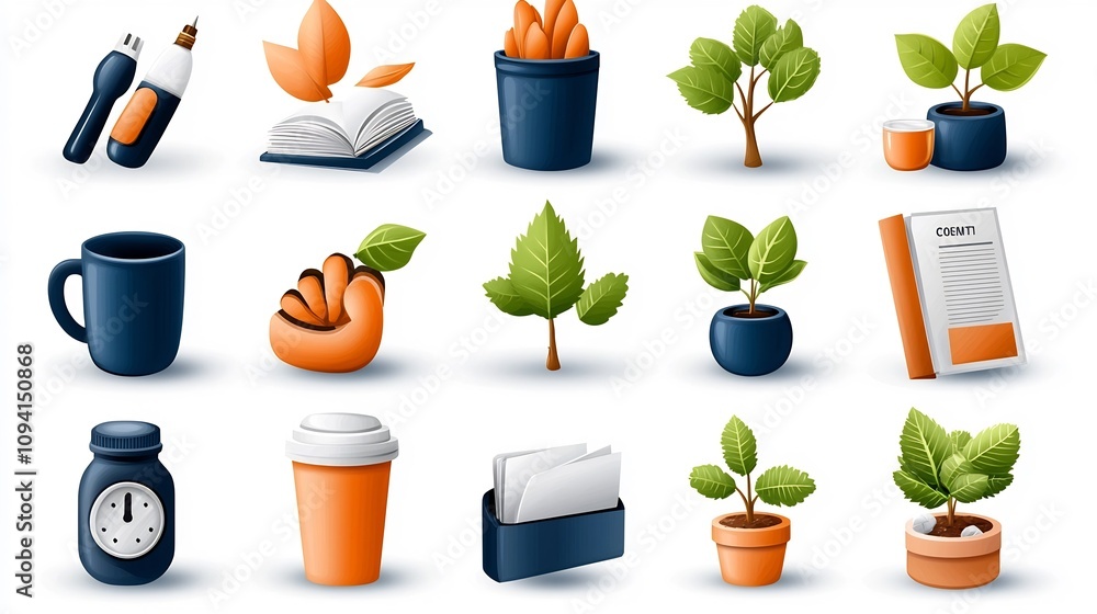Poster A collection of 15 workshop web icons focused on visualizing teamwork coaching and partnership goals  The neat outline design is perfect for growth oriented business professional development
