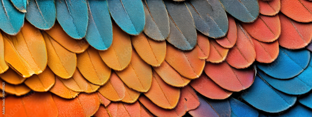 Poster vibrant colors of butterfly wings showcase intricate patterns and textures, creating stunning visual