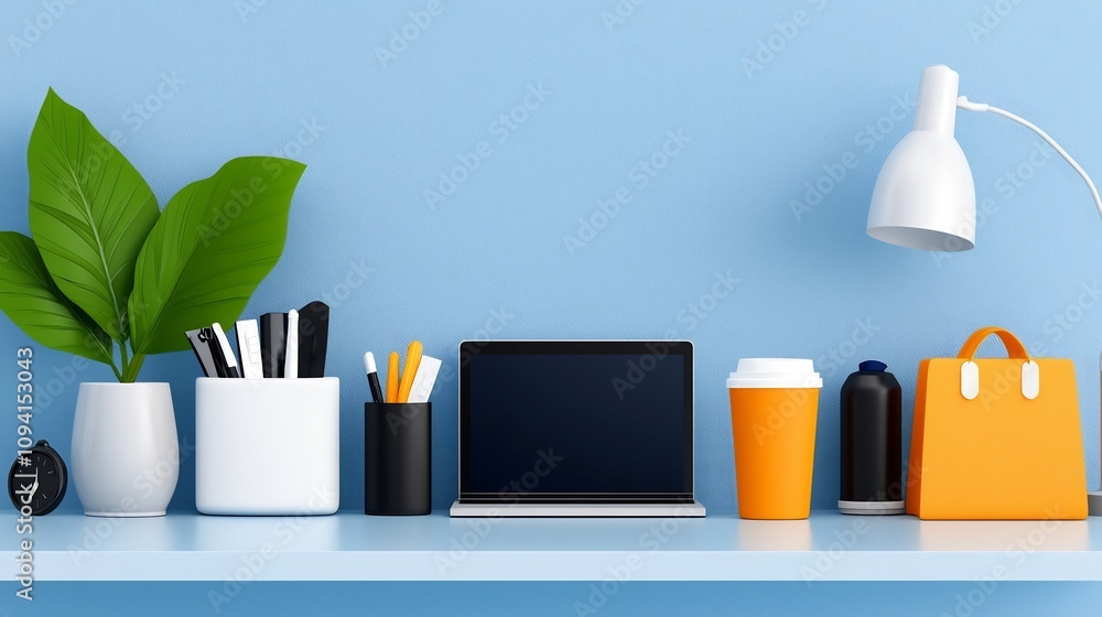 Poster collection of detailed outline icons representing a range of reception desk activities including hot