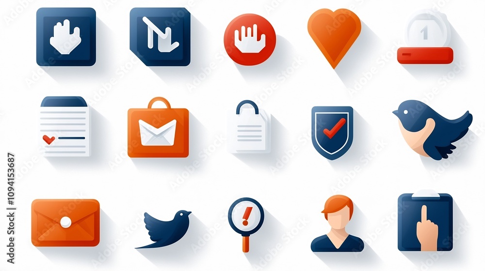 Poster collection of 15 minimalist outline icons showcasing community concepts such as organization audienc