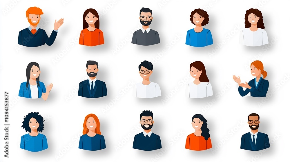 Poster Collaborative People Themes in Modern Depicting a Focused Team Audience and Organizational Community Working Together Towards Progress and Success