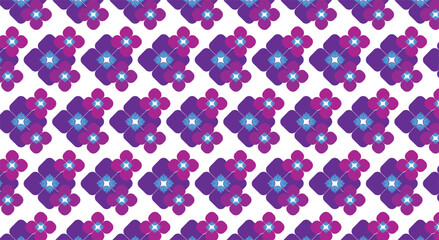 purple and purple flowers on a white background.