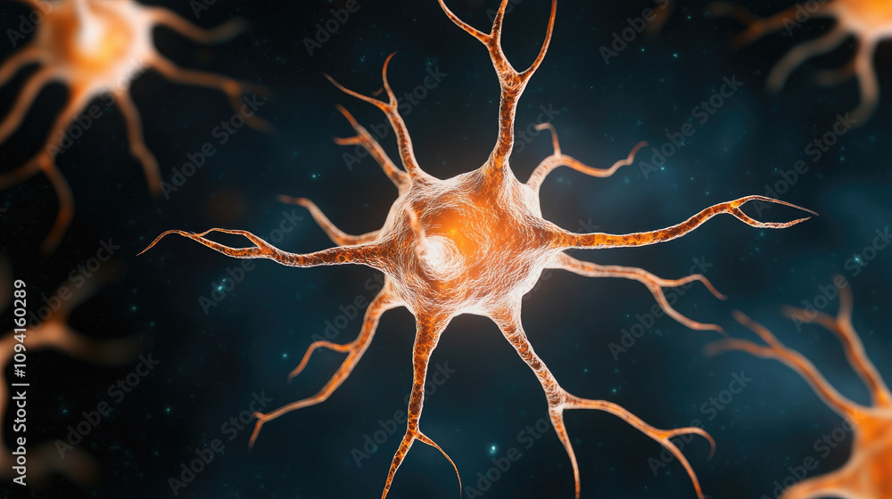 Poster exploring the intricacies of neuron cells, delve into the structure, function, and significance of t