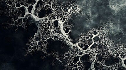 digital technology mycelium texture poster background