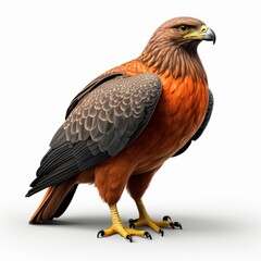 Obraz premium Red-Tailed Hawk Icon Material - A perfect blend of power and beauty in raptors
