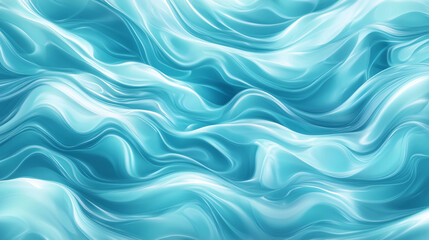 Flowing turquoise waves create an abstract reflection of aquatic beauty and motion