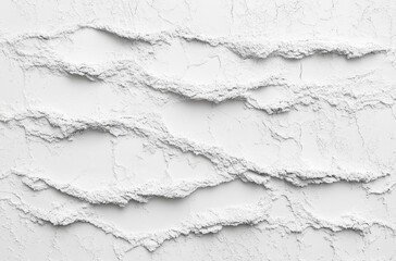 Fototapeta premium White Textured Plaster Wall with Cracked Pitted Surface and Minimalist Aesthetic
