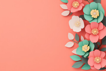 Floral Tribute for Mother's Day, vibrant hand-drawn flowers celebrate the love and appreciation for the world's best mom.