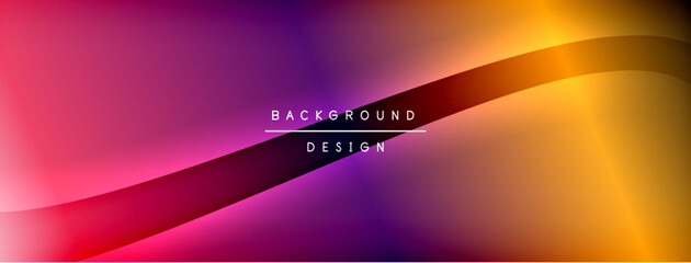 Bright rainbow style color gradient with curve round shape line background. Vector Illustration For Wallpaper, Banner, Illustration, landing page