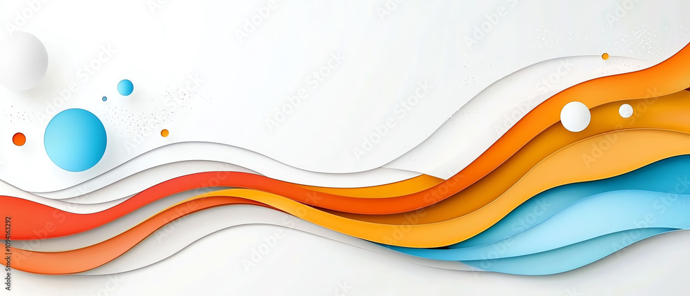 Poster dynamic waves of color and sound abstract design visual art digital space creative perspective reson