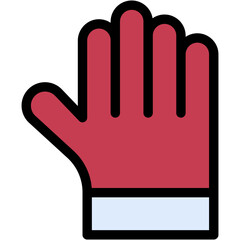Vector Icon Gloves, Winter Clothes, Gardening, Equipment, Protection