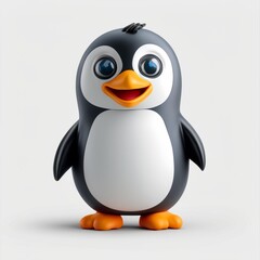 Fototapeta premium Cute Penguin Icon - Add a touch of whimsy to your designs