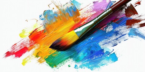 Obraz premium A digital painting icon with vibrant colors and artistic elements for design purposes.