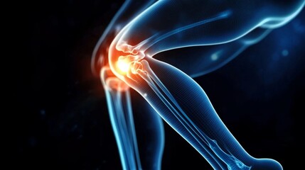 Person doing knee stretches in a serene outdoor setting, focusing on physical well-being and mental relaxation.