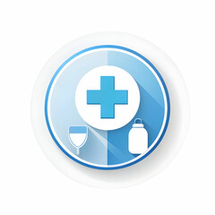 Obraz premium a patient care on white background