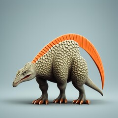 Obraz premium Prehistoric Coiled Dragon Icon - Explore the mysteries of ancient worlds