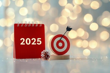 2025 New Year Celebration Calendar and Target for Goal Planning and Business Strategy