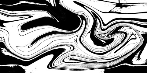 Seamless abstract marble pattern, cover design, watercolor business marble pattern. Ebru style. Black and white modern fluid marble background. Abstract liquid painting design.