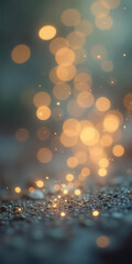 Sparkling bokeh effect outdoor photography abstract art natural setting close-up view light and shadows concept