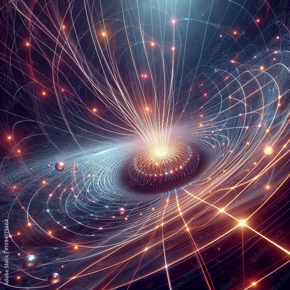 Poster higgs field interaction particles gain mass as they interact wit