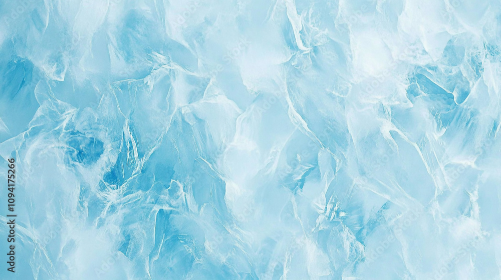 Poster swirling patterns of ice blue textures create a tranquil backdrop for design