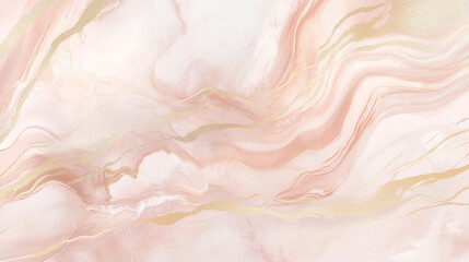 Rose gold marble with rich metallic rose and gold vein