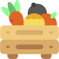 Vector Icon Vegetables, Farming, Healthy Food, Vegan, Harvest, Farm