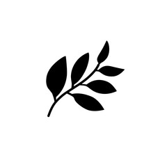 plant leaf branch silhouette