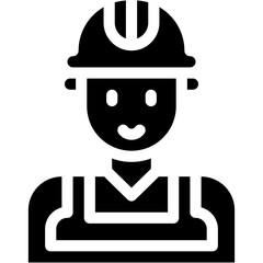 Vector Icon Builder, Constructor, Architect, Helmet, Project