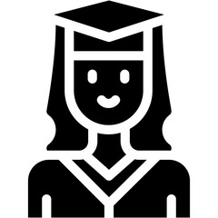 Vector Icon Academic, Professions And Jobs, Studying, Study, Learning