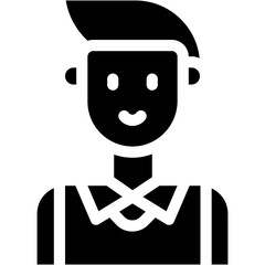 Vector Icon Journalist, Professions And Jobs, Journalist, Avatar, Caucasian